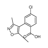 4-chloro-2-(3,5-dimethyl-1,2-oxazol-4-yl)benzoic acid Structure