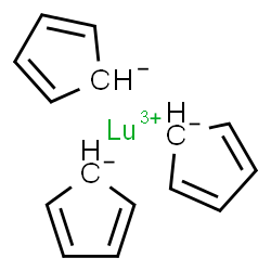 tris(η5-cyclopenta-2,4-dien-1-yl)lutetium结构式