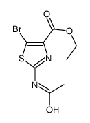 ethyl 2-acetamido-5-bromo-1,3-thiazole-4-carboxylate结构式