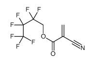 2,2,3,3,4,4,4-heptafluorobutyl 2-cyanoprop-2-enoate Structure