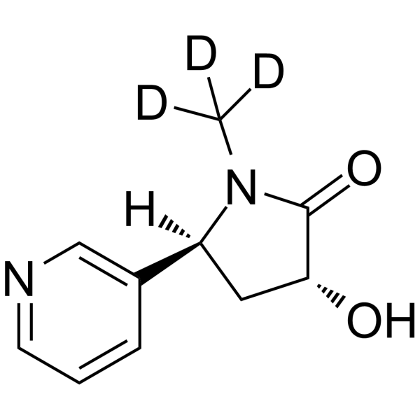 (3R,5S)-3-Hydroxy Cotinine-d3结构式