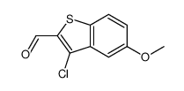 3-chloro-5-methoxy-1-benzothiophene-2-carbaldehyde结构式