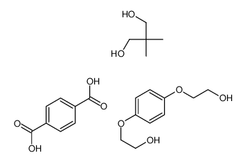 2,2-dimethylpropane-1,3-diol,2-[4-(2-hydroxyethoxy)phenoxy]ethanol,terephthalic acid Structure