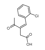 3-(2-chlorobenzylidene)-4-oxopentanoic acid Structure