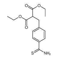 diethyl 2-[(4-carbamothioylphenyl)methyl]propanedioate结构式