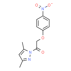 3,5-dimethyl-1-[(4-nitrophenoxy)acetyl]-1H-pyrazole Structure