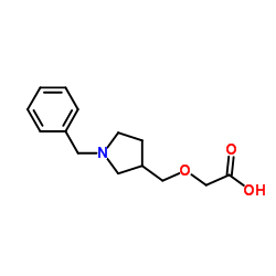 [(1-Benzyl-3-pyrrolidinyl)methoxy]acetic acid Structure