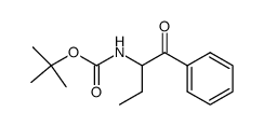 (1-Benzoyl-propyl)-carbamic acid tert-butyl ester Structure