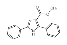 1H-Pyrrole-3-carboxylicacid, 2,5-diphenyl-, methyl ester Structure
