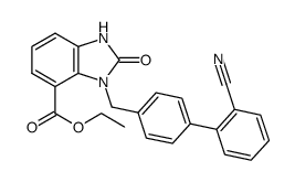 ethyl 3-((2'-cyanobiphenyl-4-yl)methyl)-2-oxo-2,3-dihydro-1H-benzo[d]imidazole-4-carboxylate structure