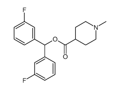 bis(3-fluorophenyl)methyl 1-methylpiperidine-4-carboxylate结构式