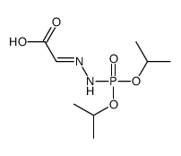 2-[di(propan-2-yloxy)phosphorylhydrazinylidene]acetic acid Structure