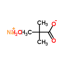 Sodium 2,2-dimethylpropanoate hydrate (1:1:1) Structure