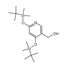 2,4-di-(tert.-butyldimethylsilyloxy)-5-hydroxymethyl-pyridine Structure