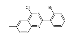 2-(2-Bromophenyl)-4-chloro-6-methylquinazoline Structure