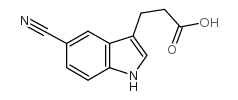 1H-INDOLE-3-PROPANOIC ACID, 5-CYANO- picture