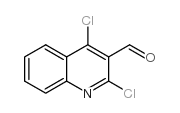 2,4-二氯喹啉-3-羧醛结构式