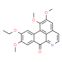 10-Ethoxy-1,2,9-trimethoxy-7H-dibenzo[de,g]quinolin-7-one结构式