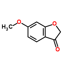 6-甲氧基-3-苯并呋喃酮结构式