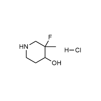 3-氟-3-甲基哌啶-4-醇盐酸盐结构式