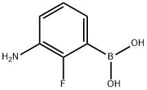 3-氨基-2-氟苯硼酸结构式