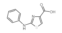 2-(苯基氨基)噻唑-4-羧酸结构式