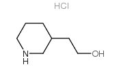 2-(3-哌啶基)乙醇盐酸盐结构式