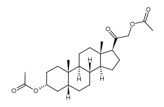 3α,21-diacetoxy-5β-pregnan-20-one结构式