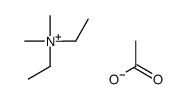diethyl(dimethyl)azanium,acetate结构式
