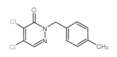 4,5-DICHLORO-2-(4-METHYLBENZYL)-2,3-DIHYDROPYRIDAZIN-3-ONE Structure