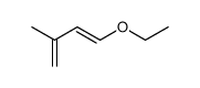 1-ethoxy-3-methyl-buta-1,3-diene结构式