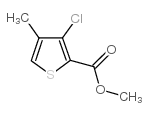 3-氯-4-甲基噻吩-2-羧酸甲酯结构式