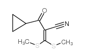 2-(环丙基羰基)-3,3-二(甲基硫代)丙烯腈结构式