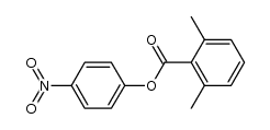 2,6-Dimethylbenzoic acid 4-nitrophenyl ester Structure