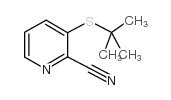 3-叔丁硫基-2-氰基吡啶结构式