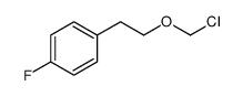 1-[2-(chloromethoxy)ethyl]-4-fluorobenzene Structure