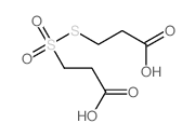3-(2-carboxyethylsulfonylsulfanyl)propanoic acid结构式