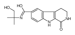 N-(1-hydroxy-2-methylpropan-2-yl)-1-oxo-2,3,4,9-tetrahydropyrido[3,4-b]indole-6-carboxamide Structure