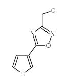3-氯甲基-5-(3-噻吩)-1,2,4-噁二唑结构式