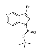3-溴-1H-吡咯并[3,2-c]吡啶-1-甲酸叔丁酯结构式