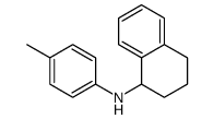 1,2,3,4-四氢-N-(4-甲基苯基)-1-萘胺结构式