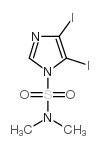 N,N-二甲基-4,5-二碘-1H-咪唑-1-磺酰胺结构式