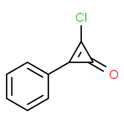 2-Cyclopropen-1-one,2-chloro-3-phenyl-结构式