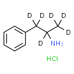 (S)-Amphetamine-D6 Hydrochloride Structure