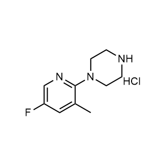 1-(5-氟-3-甲基吡啶-2-基)哌嗪盐酸盐结构式