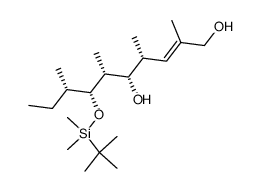 (4R,5S,6R,7R,8S,E)-7-(tert-butyldimethylsilyloxy)-2,4,6,8-tetramethyldec-2-ene-1,5-diol结构式