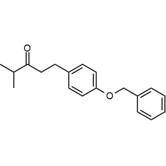 1-(4-(Benzyloxy)phenyl)-4-methylpentan-3-one Structure