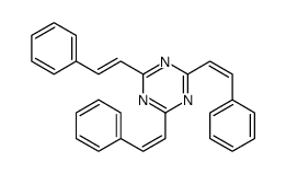 2,4,6-tris(2-phenylethenyl)-1,3,5-triazine结构式