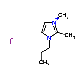 1,2-二甲基-3-丙基碘化咪唑鎓结构式