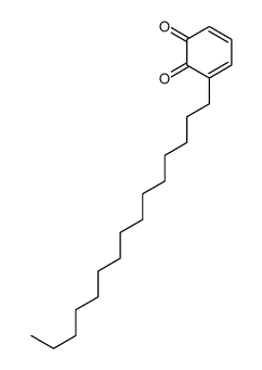 3-pentadecylcyclohexa-3,5-diene-1,2-dione结构式